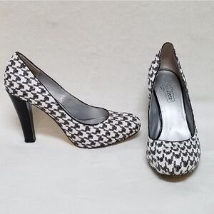 Y2K oh deer waldorf houndstooth sequin pumps